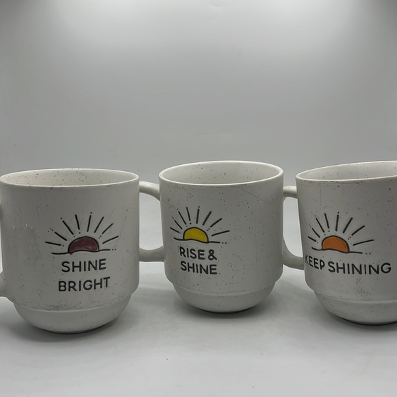 Boho Coffee Mugs Set of 3 - Picture 1 of 6